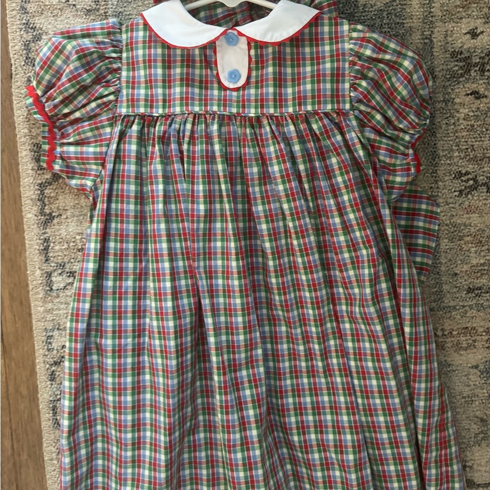 The Beaufort Bonnet Company Plaid Dress - Red, Green, Blue